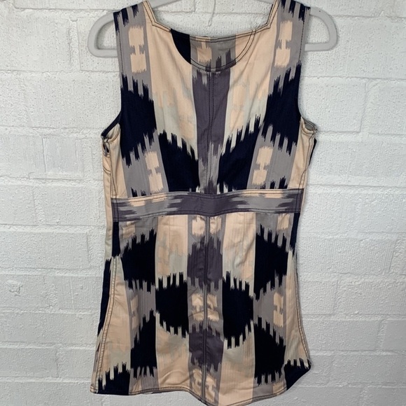 Marc By Marc Jacobs Denim Colorful Square Neck Overall Dress size Small - Picture 7 of 7